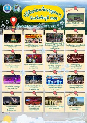 มาแล้ว ปฎิทินฤดูหนาวชัยภูมิ2568 หนาวนี้… ไม่ต้องไปไกล 